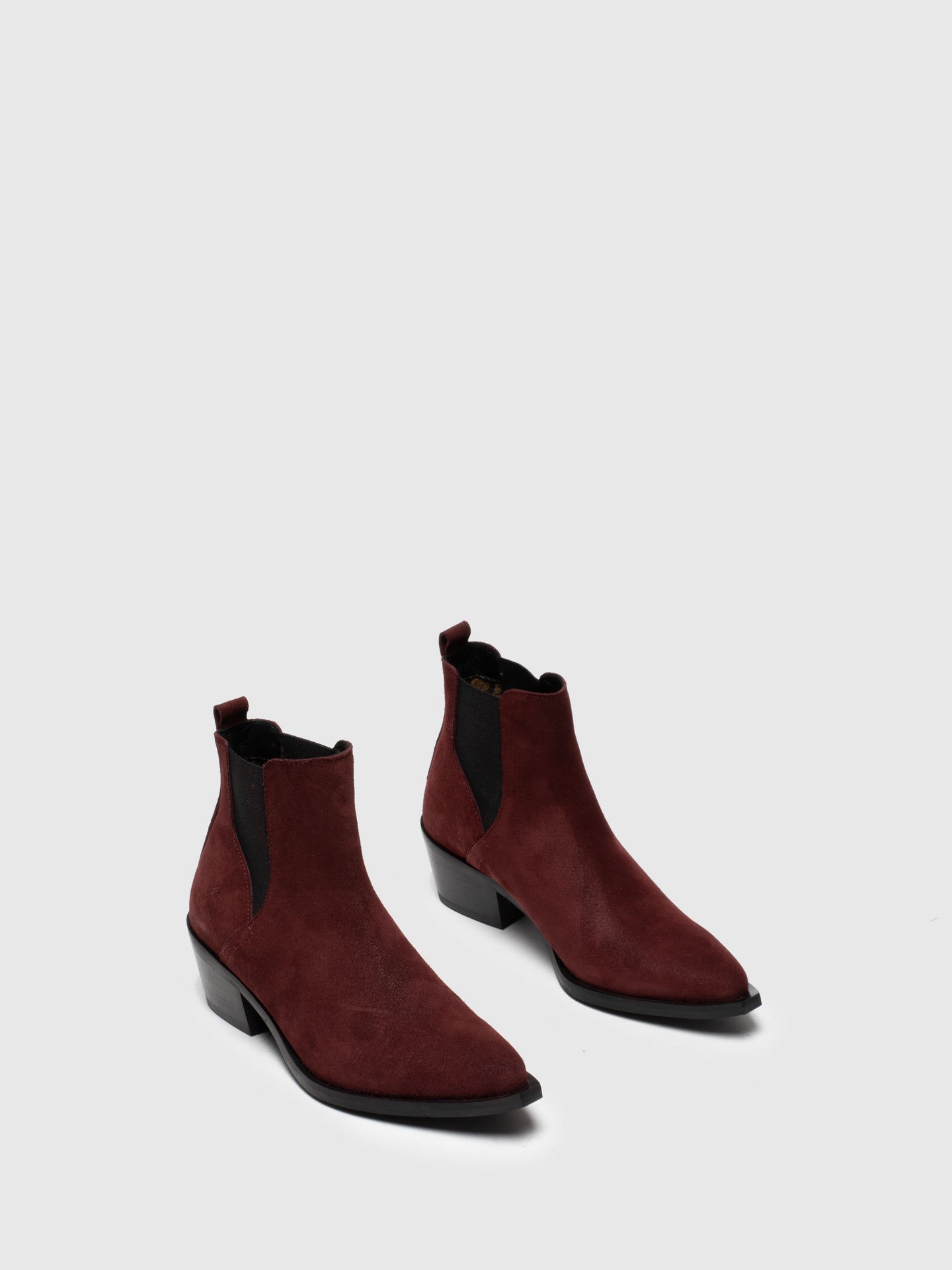 Fly London DarkRed Chelsea Ankle Boots